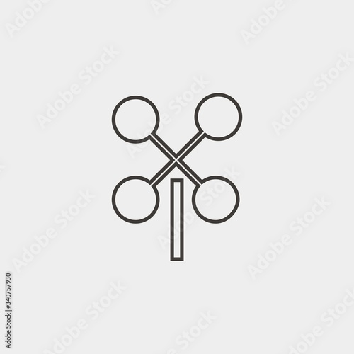 wind vein icon vector illustration and symbol for website and graphic design