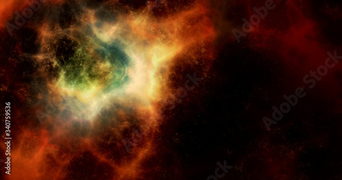 interstellar nebula explosion background illustration © BORIS