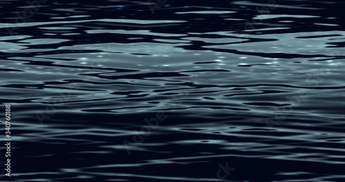 realistic dark water surface illustration