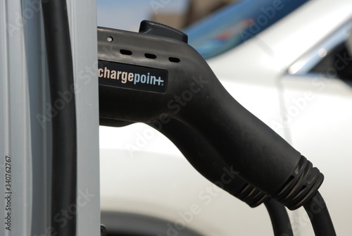 electric car charger and truck