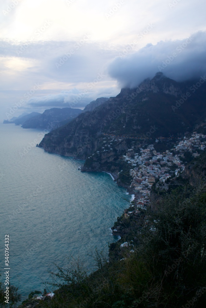 Last light over Positano, Amalfi Coast