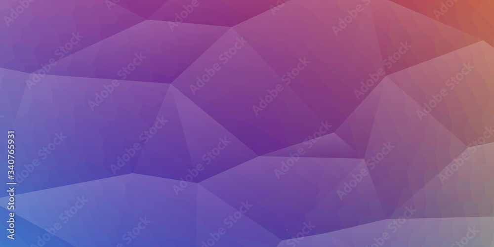 Obraz premium Modern abstract background with triangles mosaic elements and colorful shiny gradient with a digital technology theme.