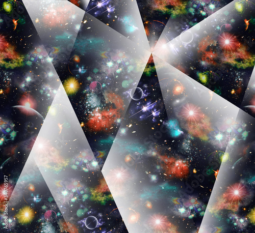 Abstract Space Illustration Design galxy