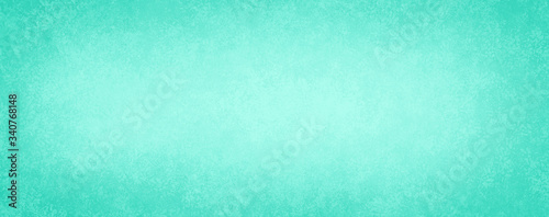 Old light blue green background, antique paper texture design with light faint vintage grunge borders and soft white center, elegant distressed blank website banner or illustration