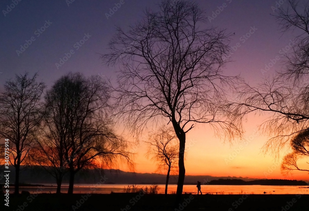 Sunset at Lauttasaari, Helsinki 