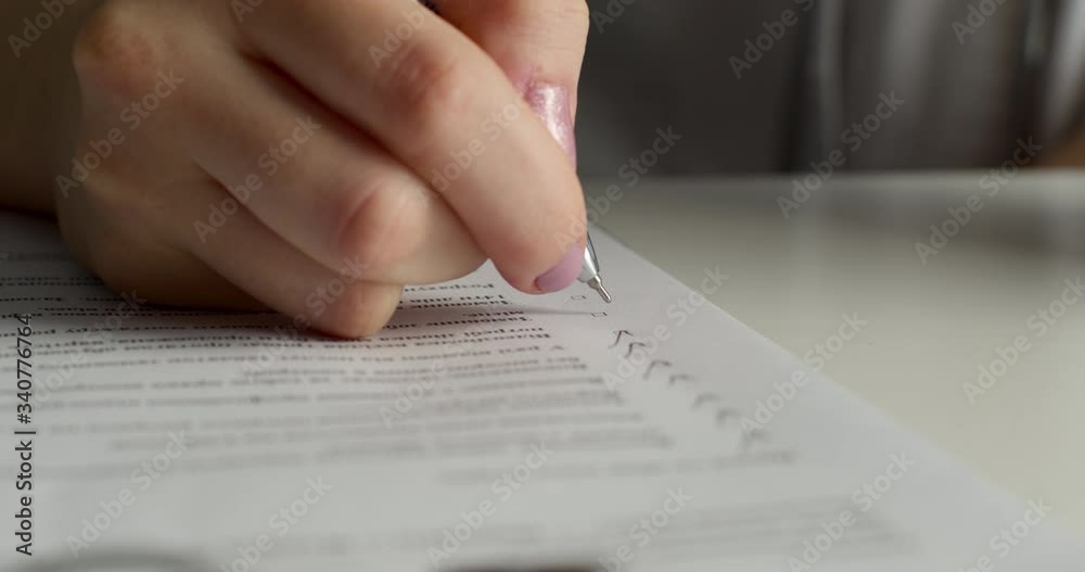 Close-up shot. The doctor is filling out the documents. Experiments in the laboratory. 4K Close-up shot. The doctor is filling out the documents. Experiments in the laboratory. 4K