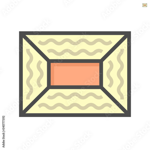 Air duct pipe dirty condition icon, 64x64 perfect pixel and editable stroke.