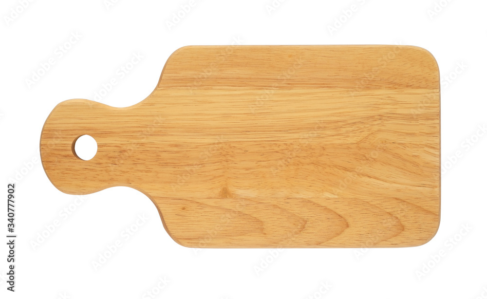 Top view of Wood cutting board with handles and hole for hanging. Handmade wooden chopping boards made from hardwood for cooking on white background with clipping path. Top view of Wood cutting board with handles and hole for hanging. Handmade wooden chopping boards made from hardwood for cooking on white background with clipping path.