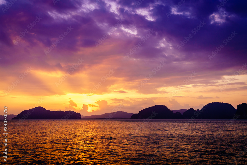 Sunset in Andaman Sea
