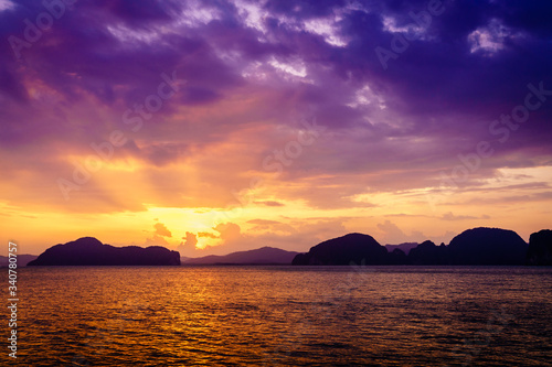 Sunset in Andaman Sea