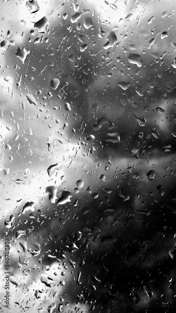 water drops on glass water drops on glass