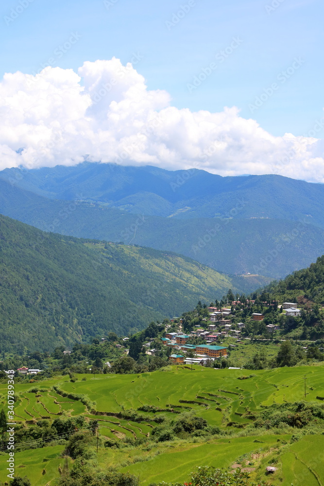 Aerial View of Punakha Valley 1