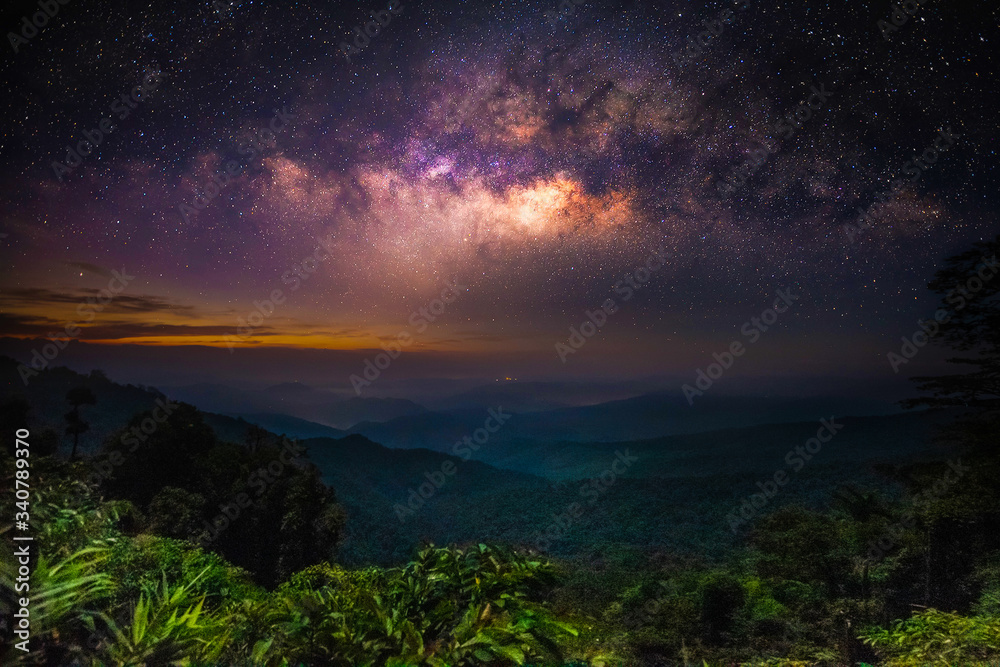 Milky way, nan province, thailand, night