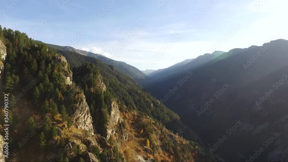 Breathtaking flight over the cliffs in Rila mountain, Bulgaria. Breathtaking flight over the cliffs in Rila mountain, Bulgaria.