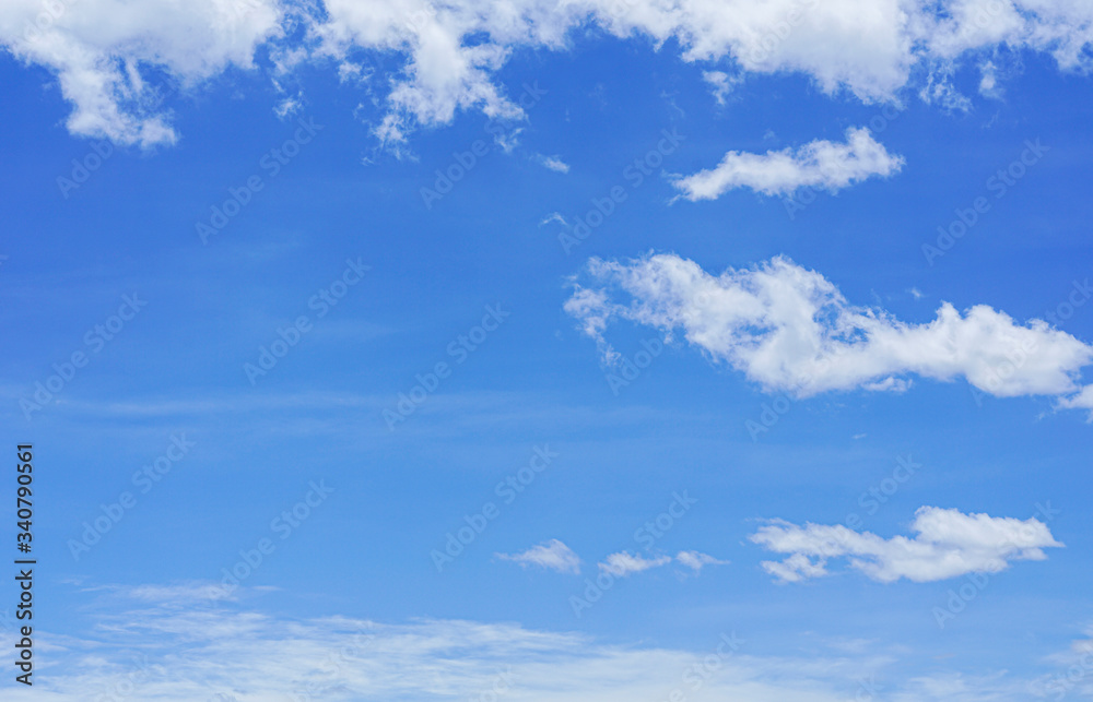 Clear sky, blue sky in summer background Clear sky, blue sky in summer background