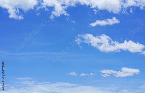 Clear sky, blue sky in summer background