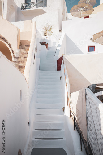 Stairway in Santorini. 
