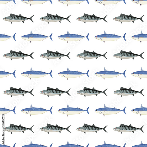 Fish. Colored Vector Patterns