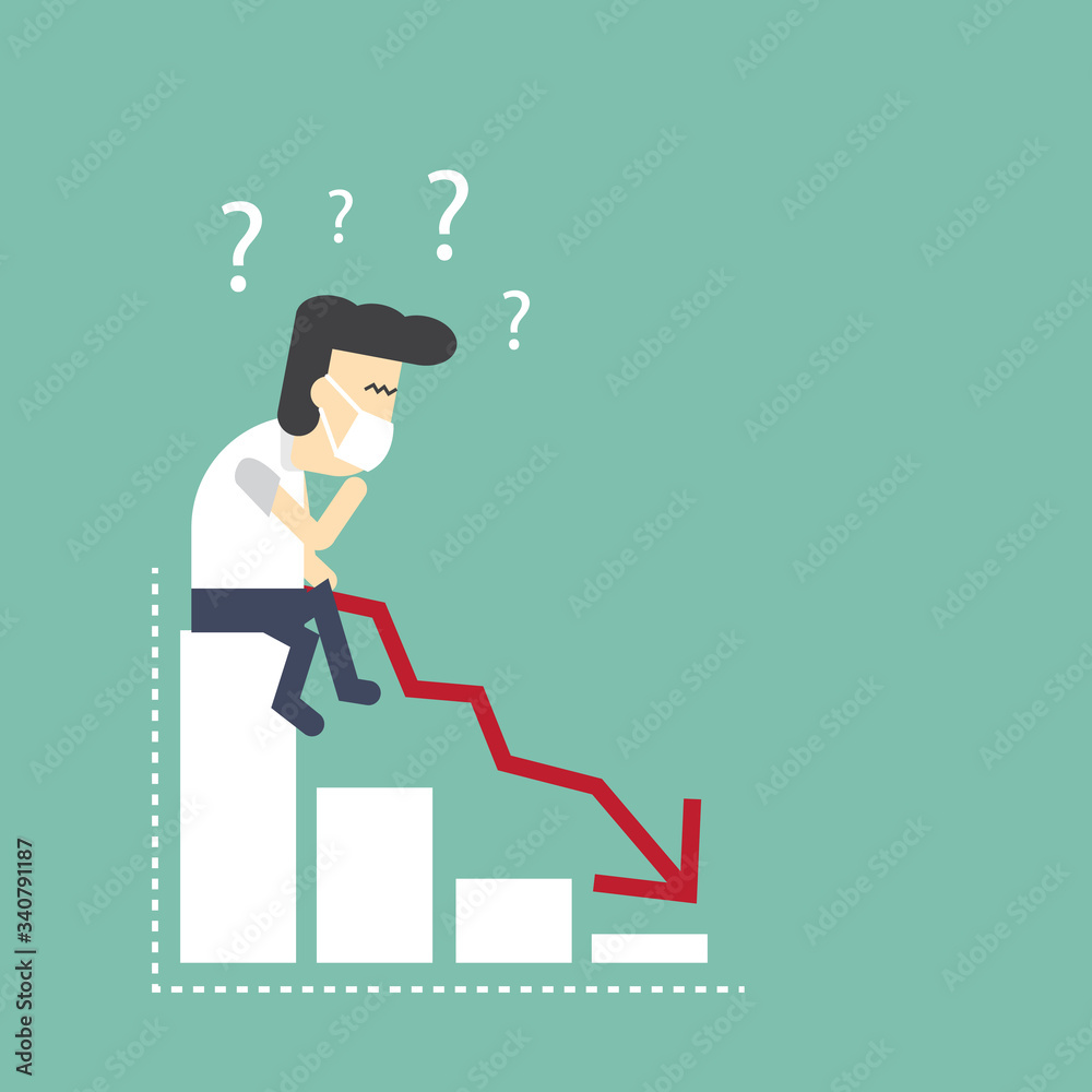 financial crisis arrow graph falling down. with copy space financial crisis arrow graph falling down. with copy space