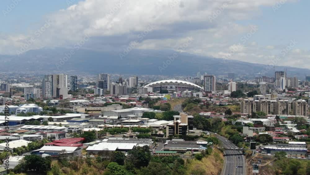 Aerial View of La Sabana Park, Stadium and downton San Jose, Costa Rica Aerial View of La Sabana Park, Stadium and downton San Jose, Costa Rica