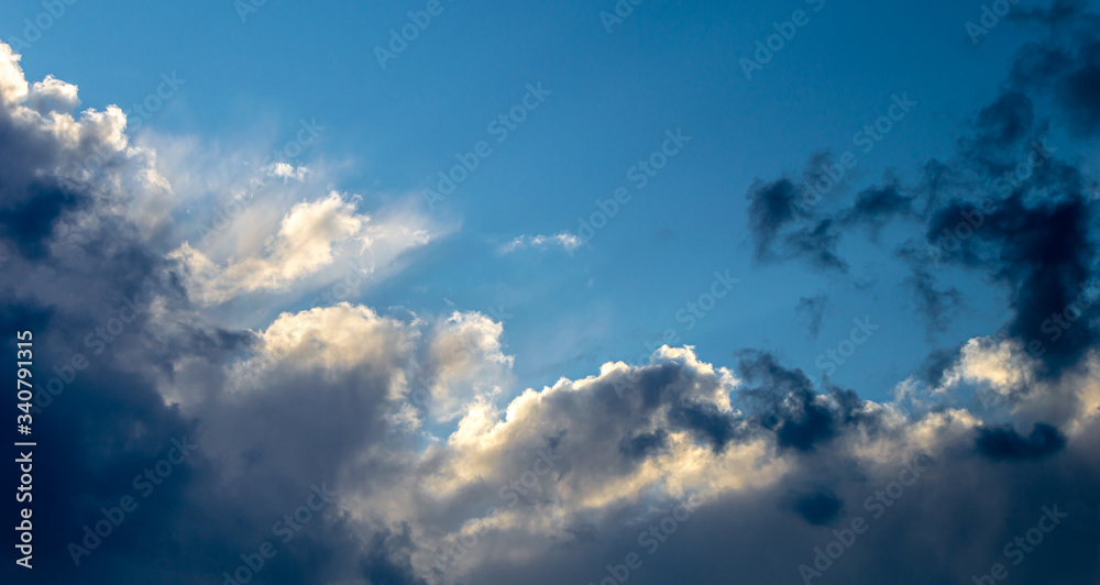 Beautiful gradient of clouds from dark blue to white Beautiful gradient of clouds from dark blue to white