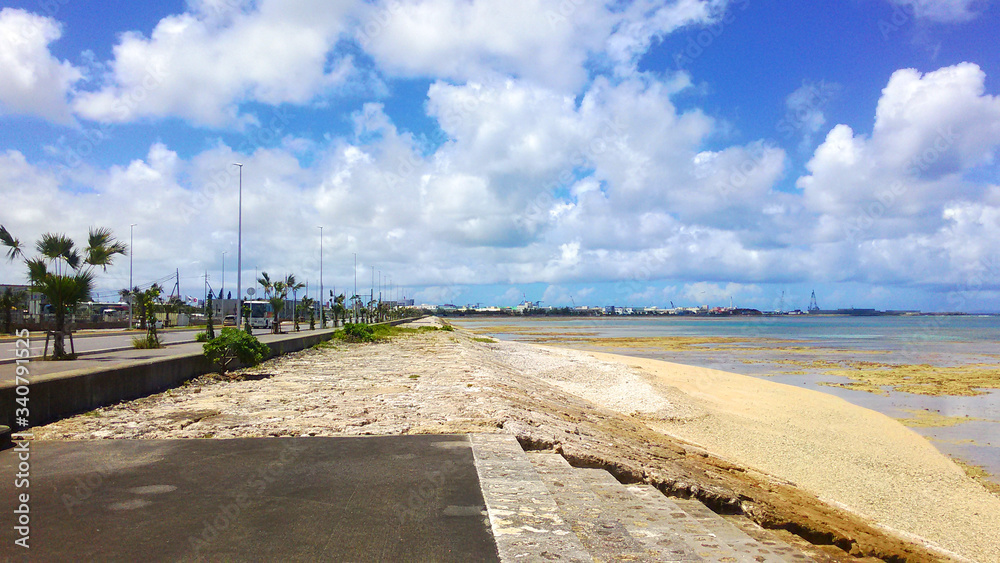 Okinawa Urasoe Harbor Road Beach