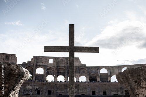 The Cross of the Roman Colosseum. 
