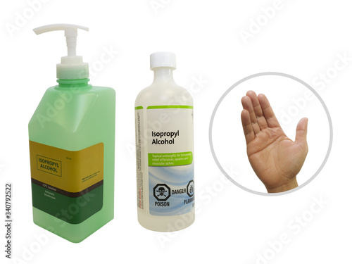 isopropyl alcohol rubbing alcohol for hand sanitizing photo