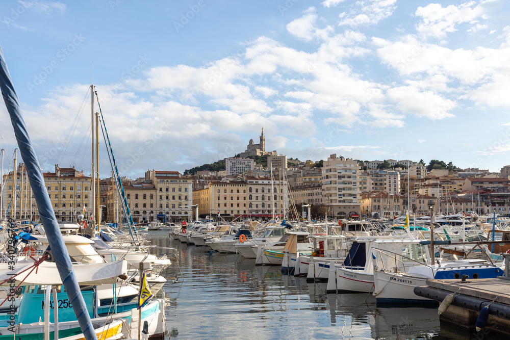 Vieux-Port de Marseille en France