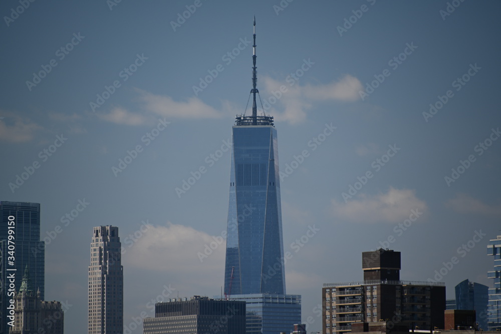new york city skyline downtown