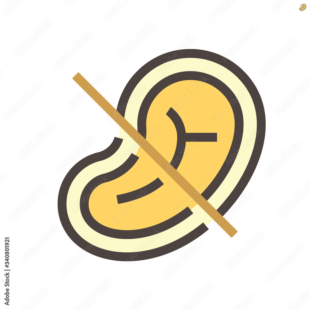No meat for prevent virus vector icon, 48x48 pixel perfect and editable stroke. No meat for prevent virus vector icon, 48x48 pixel perfect and editable stroke.