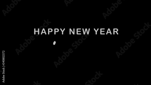 Happy new year 2021 design of animation.