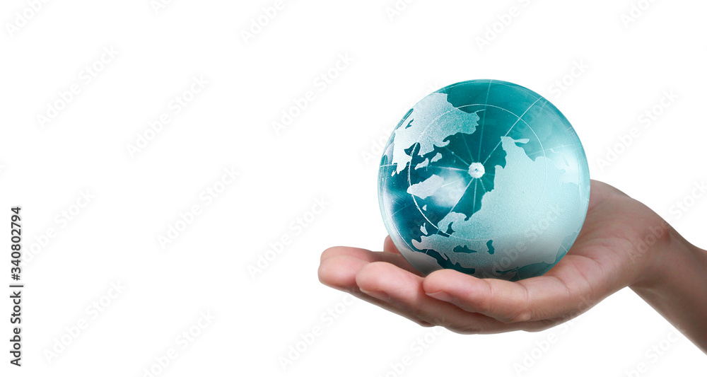 Globe ,earth in hand, holding our planet glowing. Earth image provided by Nasa Globe ,earth in hand, holding our planet glowing. Earth image provided by Nasa
