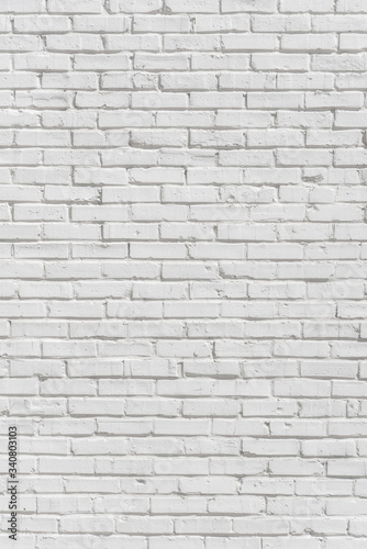 White brick urban wall for texture or background