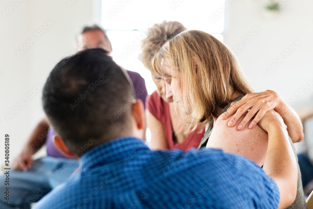 Sadness in support group Sadness in support group