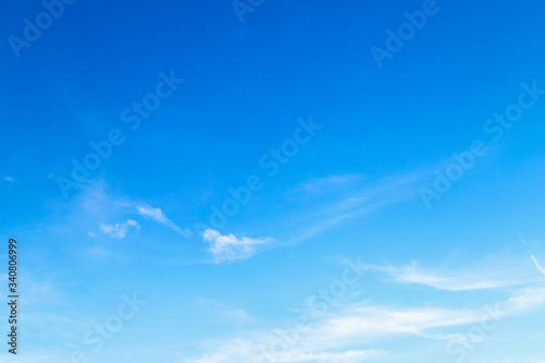 blue sky with clouds background © sumroeng