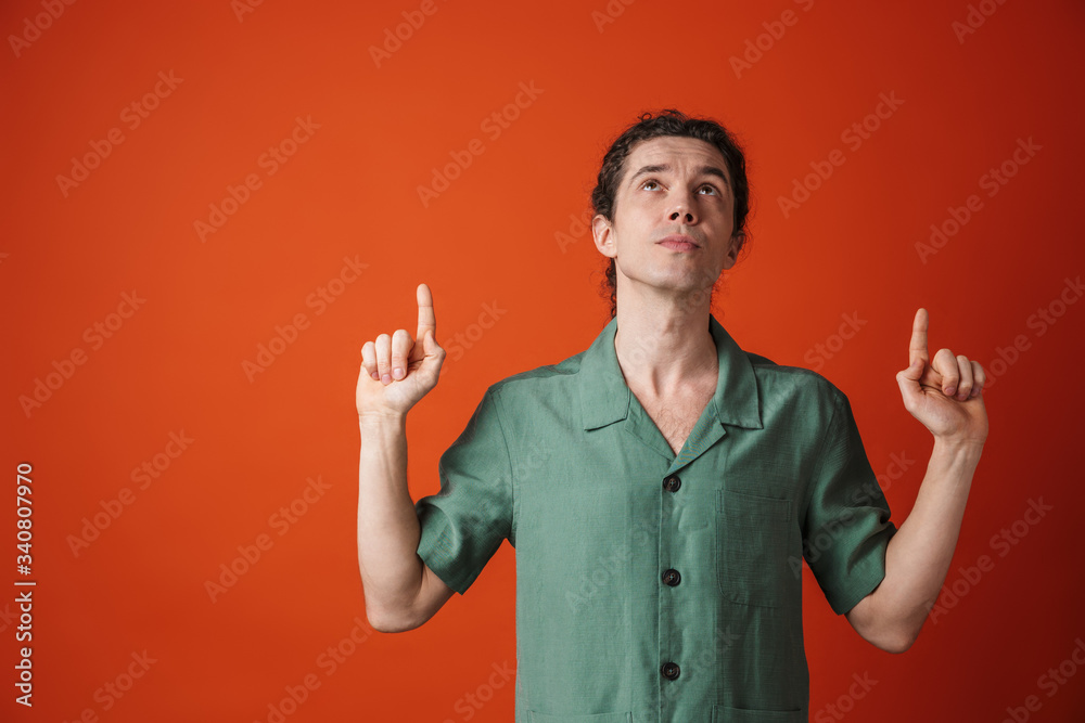Portrait of a casual man wearing shirt standing Portrait of a casual man wearing shirt standing
