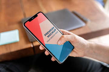 Phone screen mockup