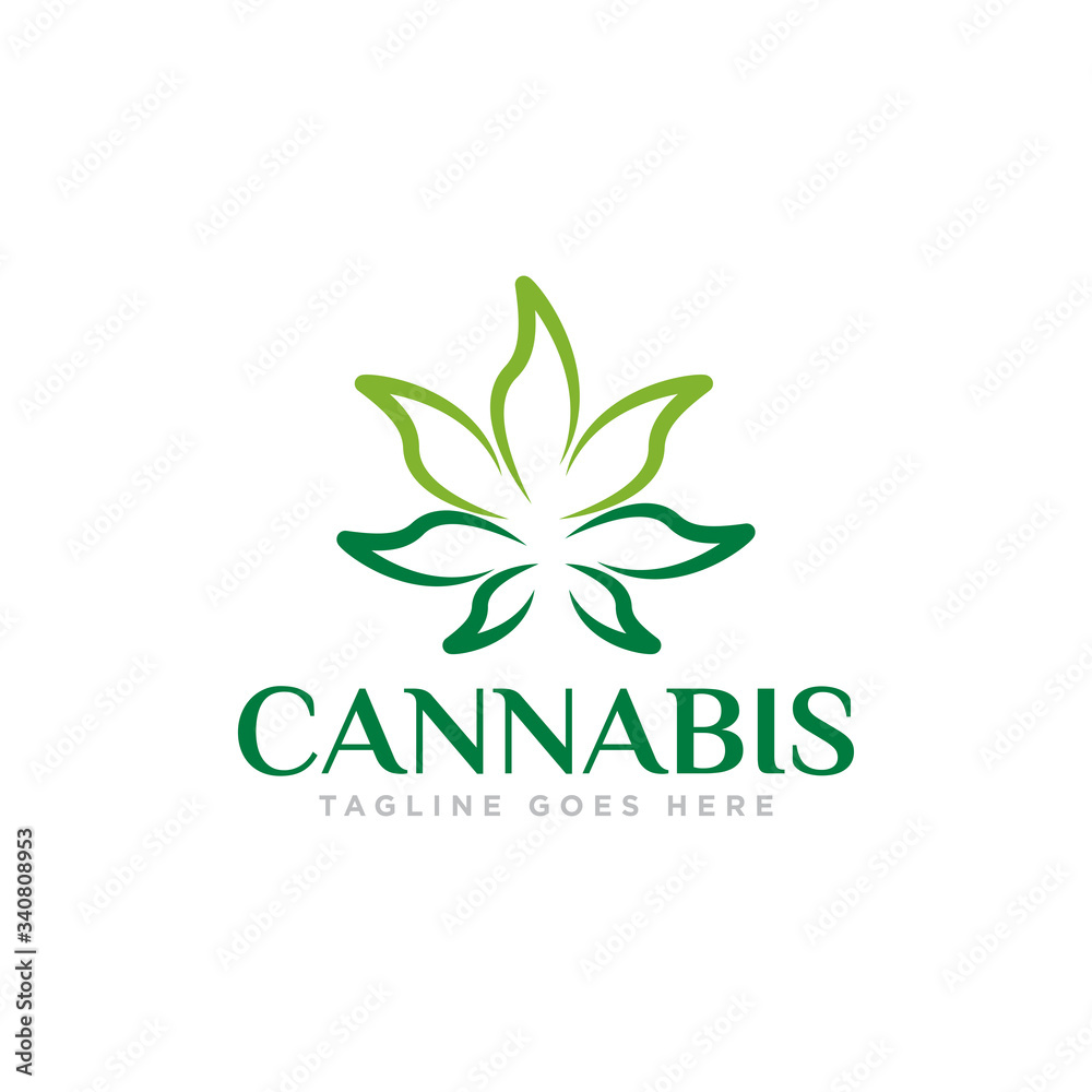 Cannabis or Marijuana Logo Design Vector Cannabis or Marijuana Logo Design Vector