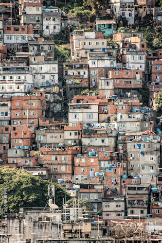 Fotografía Shacks in the Favellas, a poor neighborhood in Rio de Janeiro