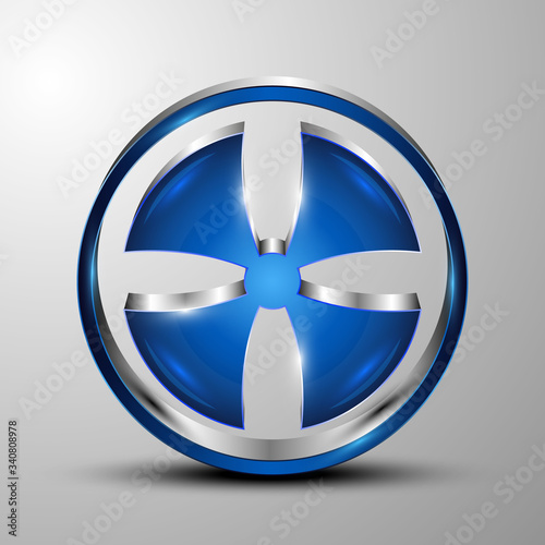 The vector conceptual 3d Logo