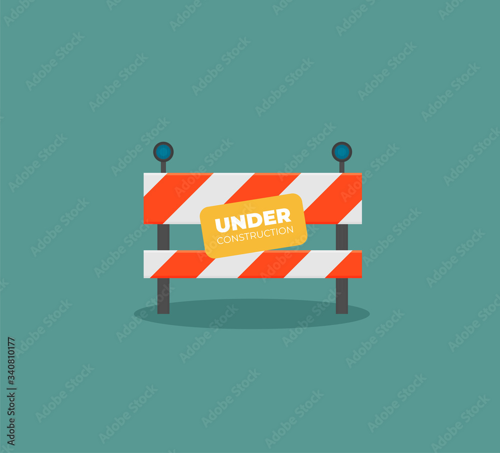 Under construction concept in flat design style, vector illustration Under construction concept in flat design style, vector illustration