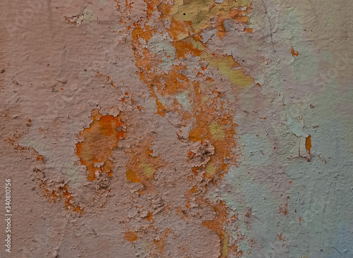 Old pink stucco wall texture