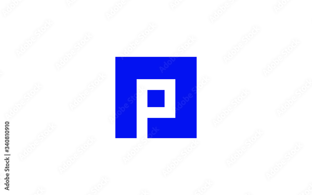 P Uppercase Letter Icon or Logo design, Vector Template P Uppercase Letter Icon or Logo design, Vector Template