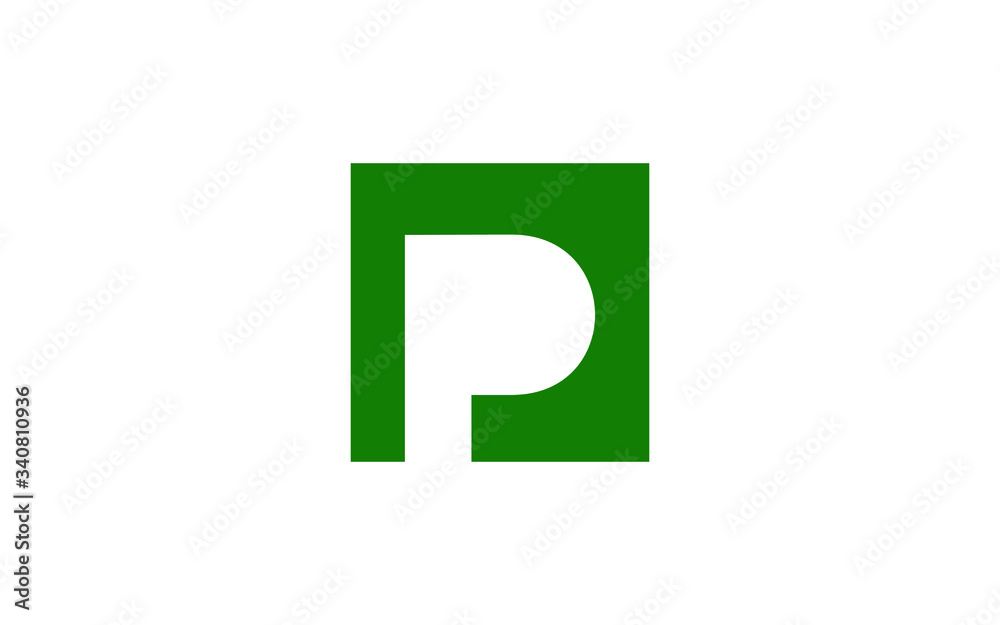 P Uppercase Letter Icon or Logo design, Vector Template P Uppercase Letter Icon or Logo design, Vector Template