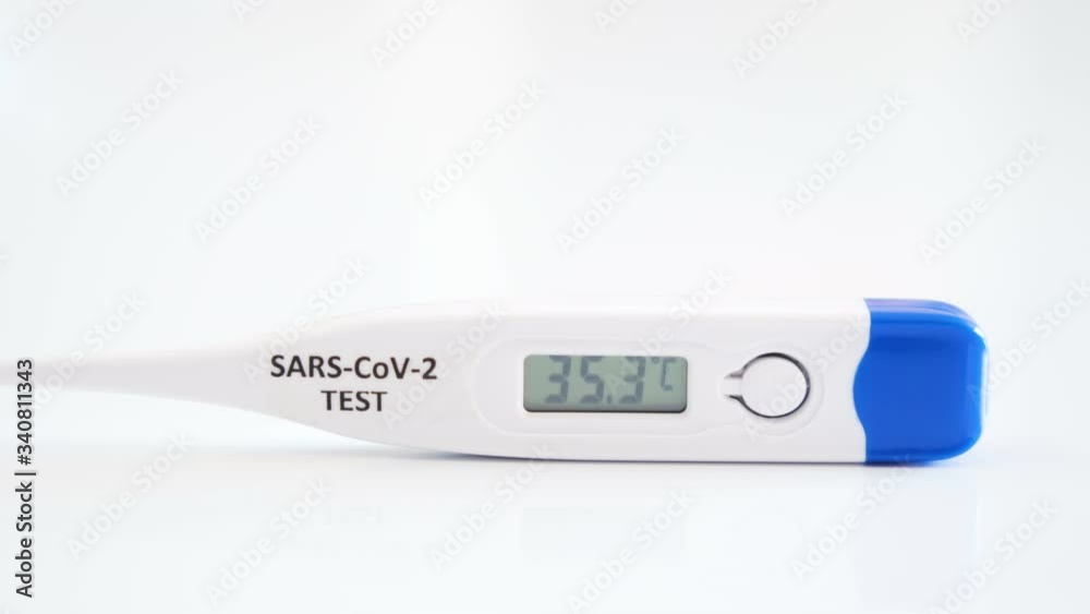 The rising temperature on the Sars-cov-2 or coronavirus or Covid-19 thermometer The rising temperature on the Sars-cov-2 or coronavirus or Covid-19 thermometer