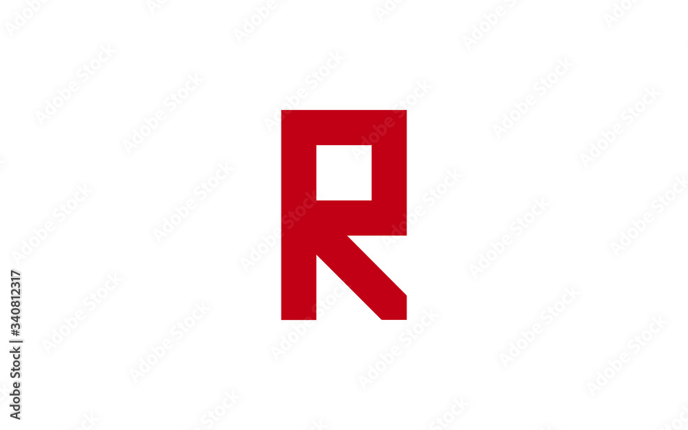R Uppercase Letter Icon or Logo design, Vector Template R Uppercase Letter Icon or Logo design, Vector Template