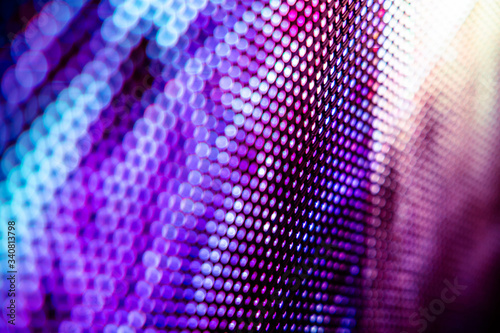 CloseUp LED blurred screen. LED soft focus background. abstract background ideal for design.