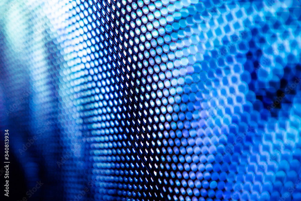 CloseUp LED blurred screen. LED soft focus background. abstract background ideal for design.