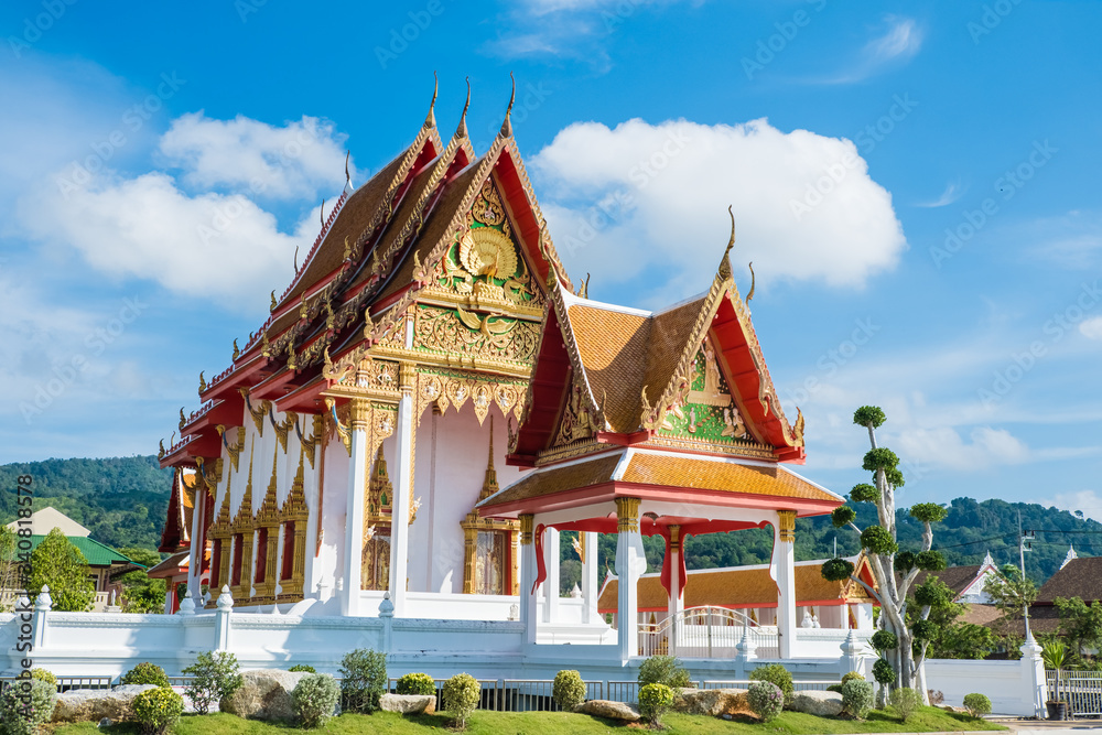 Buddhist temple in Thailand, without visitors Buddhist temple in Thailand, without visitors
